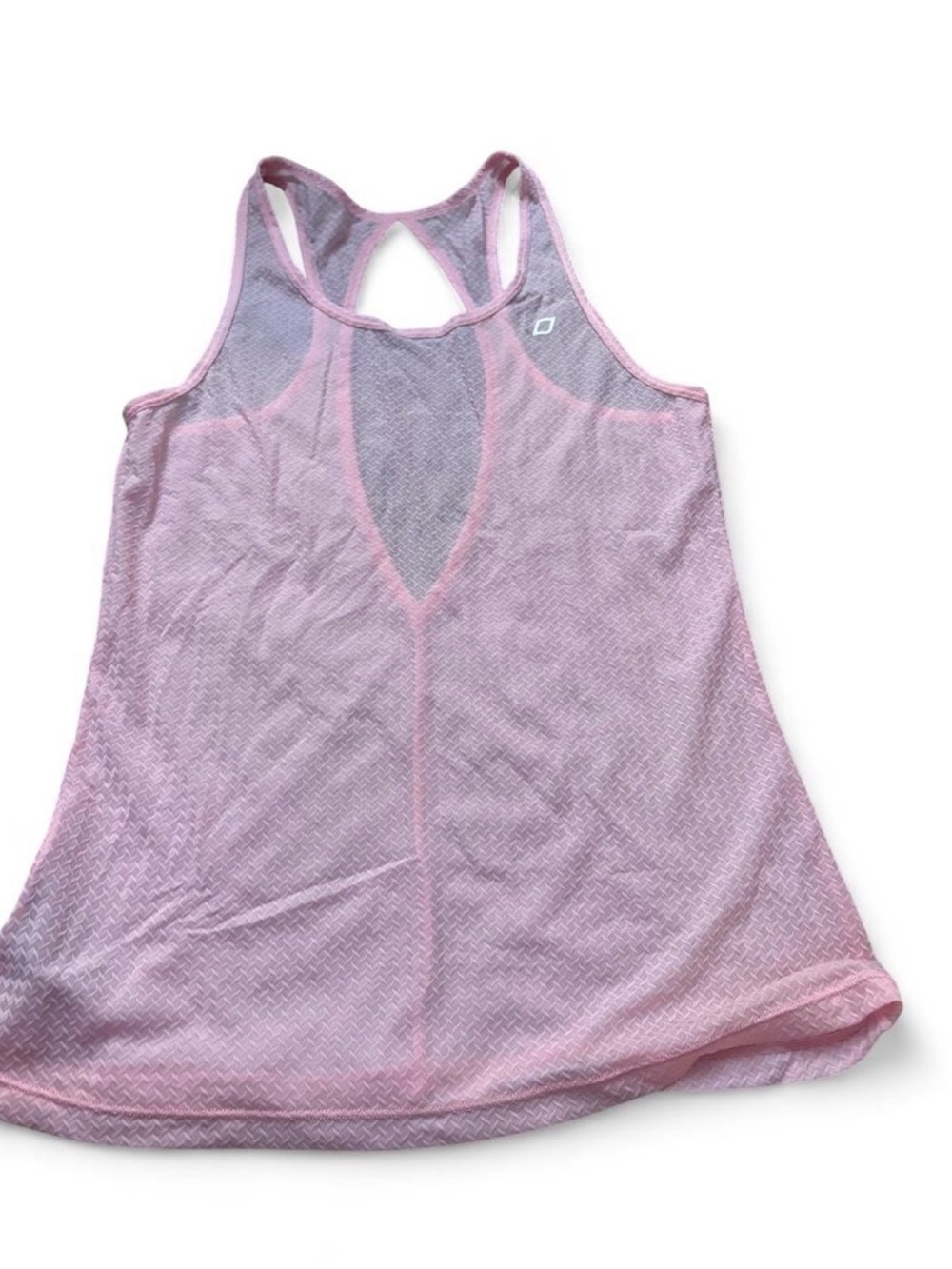 Light Pink Racerback Athletic Tank Top – Breathable Mesh